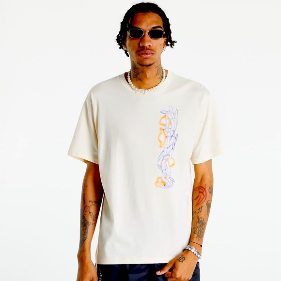 ADIDAS ORIGINALS FLORAL ABSTRACT AIRBRUSH LOOK PRINT IN ECRU TINT SIZE XL NWOT - Picture 6 of 13